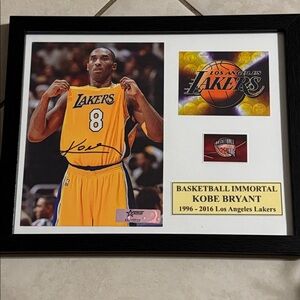 Kobe Bryant autographed photo Lakers Black Mamba framed